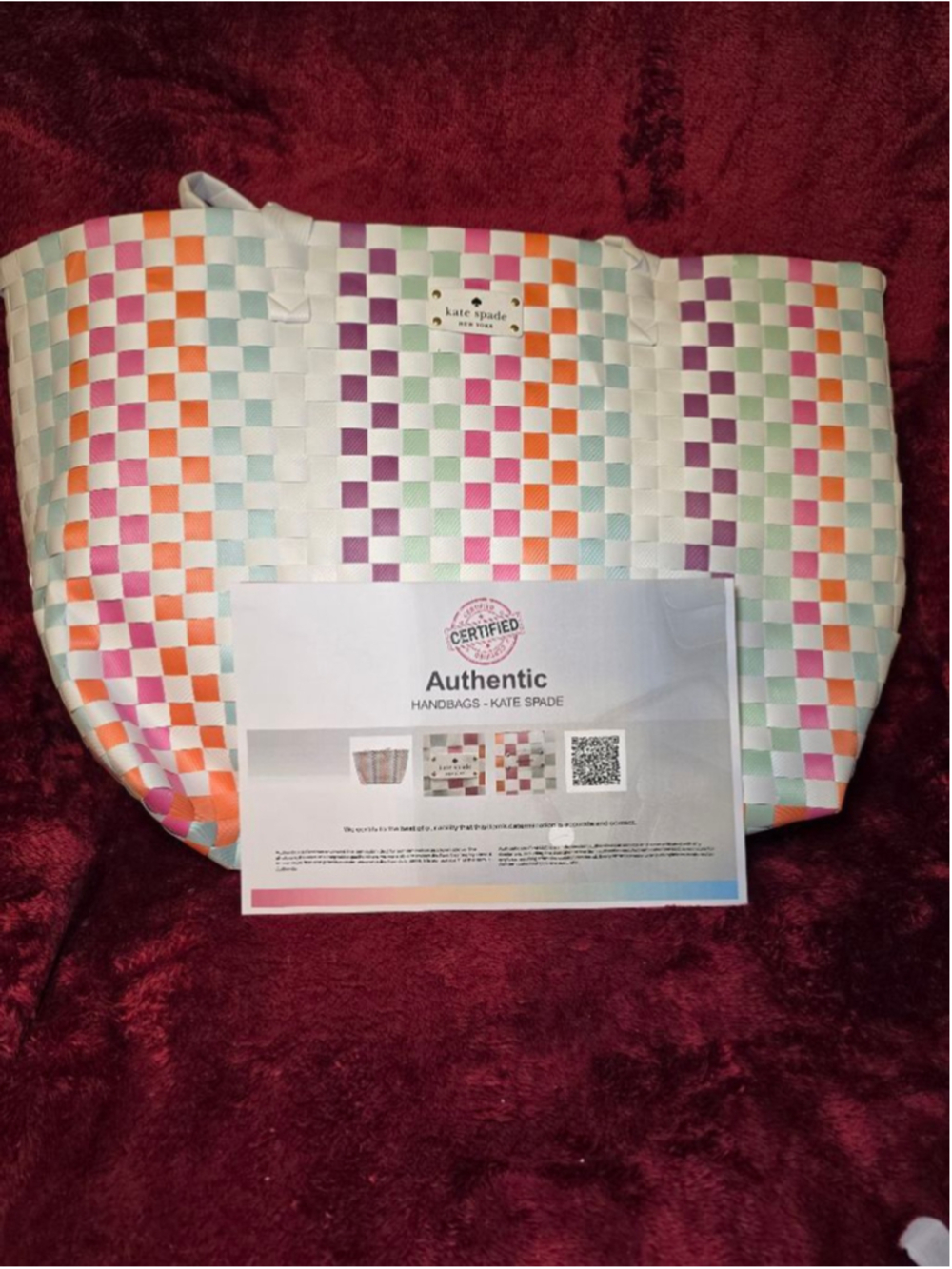 Kate Spade Large Tote Bag White Multi-color - Picture 5 of 5